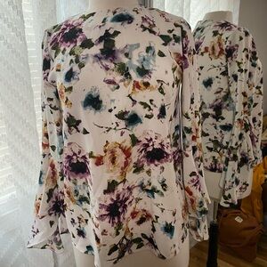 White multicolor blouse